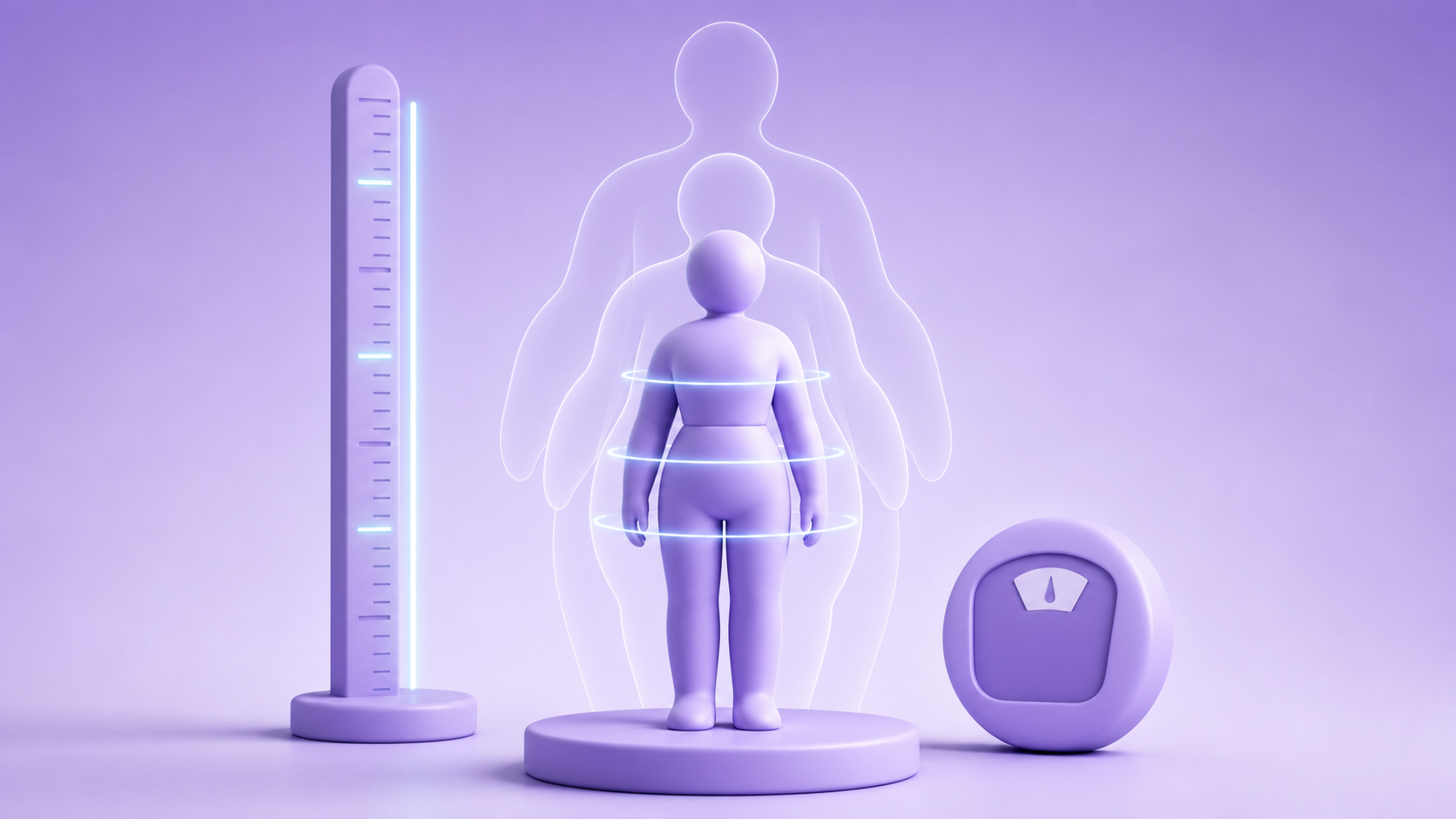 body Visualizer height and weight inputs for a 3D body simulator